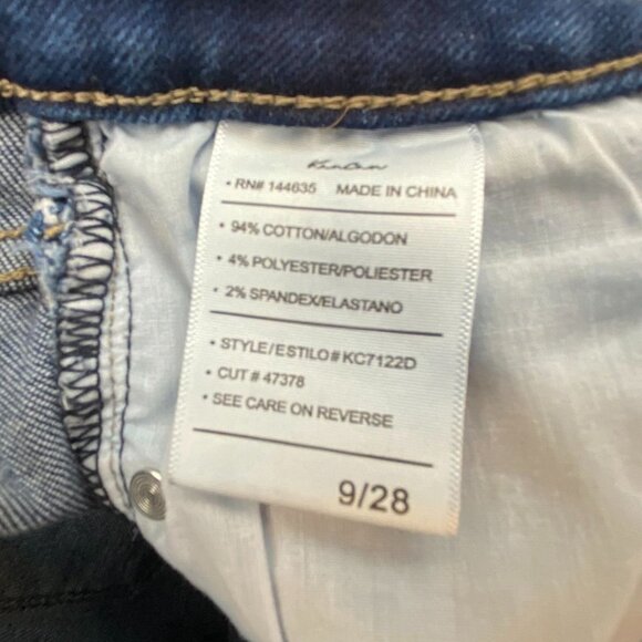 KanCan Womens Jeans Size 9/28 Skinny Frayed Hem Blue Denim Medium Wash Casual - Picture 9 of 16